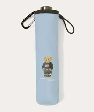 MOONBAT 【WEB限定】POLO RALPH LAUREN(ポロ ラルフローレン)FLAG BEAR 雨傘 折りたたみ傘 ユニセックス サックスブルー