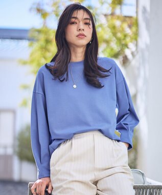 ANY タックスリーブプルオーバー ブルー