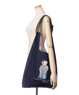 MOONBAT 【2WAY/撥水】POLO RALPH LAUREN(ポロ ラルフローレン)  ベルト付きレインバッグ フレンチベア ネイビーブルー