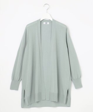 J.PRESS LADIES L 【洗える・UVケア】 サマー カーディガン ライトグリーン系