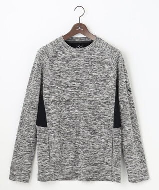 JOSEPH ABBOUD MOUNTAIN 【UNISEX】ランダムスラブリップTシャツ ライトグレー系