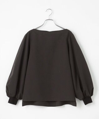 #Newans 【撥水】ボートネックリラクシーシャツ ブラック