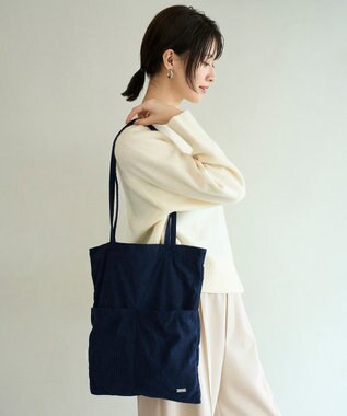 コーデュロイ トートバッグ