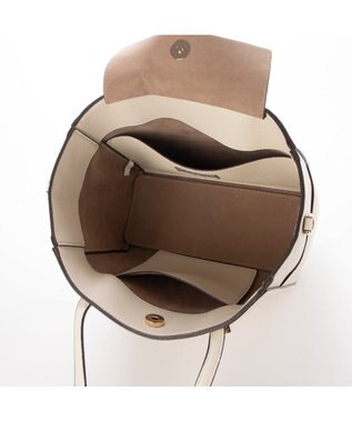 UNBILLION 【テレビ ドラマ着用アイテム】カシュカシュ cachecache / 横型金具ポイント2wayトートバッグ アイボリー
