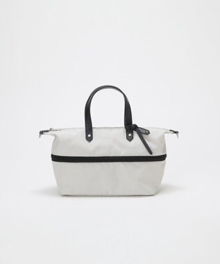 TOPKAPI 【TREASURE TOPKAPI】ナイロンコンビ 2way チェンジング トートバッグ ショルダーベルト付き ライトグレー