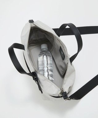 TOPKAPI 【TREASURE TOPKAPI】ナイロンコンビ 2way チェンジング トートバッグ ショルダーベルト付き ライトグレー