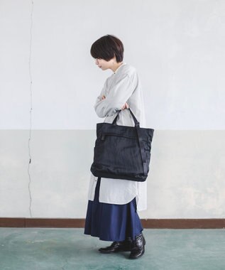 YUSHI RiVER - TOTEBAG トートバッグ  シワ加工 ブラック