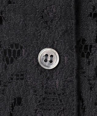 23区 【SLOW/一部店舗限定】好評につき追加生産！モチーフレース シャツ ブラック系