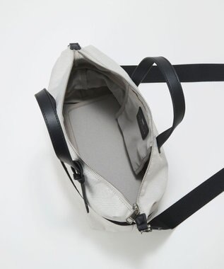 TOPKAPI 【TREASURE TOPKAPI】ナイロンコンビ 2way チェンジング トートバッグ ショルダーベルト付き ライトグレー