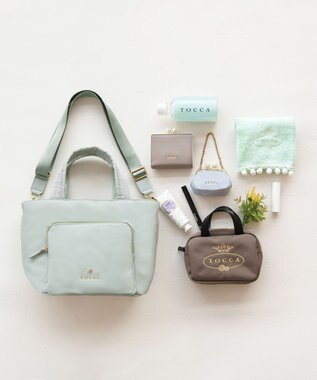 TOCCA 【サスティナブル素材・撥水】CONCURSIO NYLON TOTE トートバッグ ブルー系
