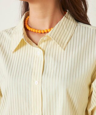 OP／FILA 【ocean pacific】デイリーオーバーサイズシャツ/UVカット イエロー