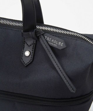TOPKAPI 【TREASURE TOPKAPI】ナイロンコンビ 2way チェンジング トートバッグ ショルダーベルト付き ブラック