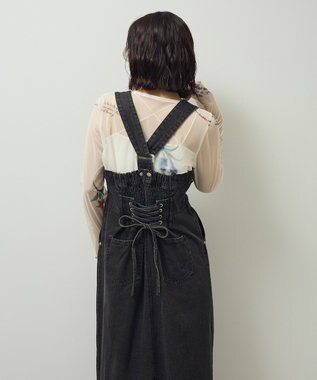 Green Parks ・ＳＵＧＡＲ　ＳＰＯＯＮ　２ｗａｙデニムジャンスカ Black