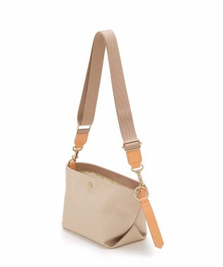 TOPKAPI 【Breath TOPKAPI】Aerial エアリアル ナイロン カラーストラップ付き ショルダーバッグ /軽量 ライトベージュ