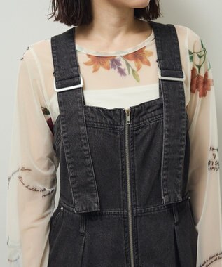 Green Parks ・ＳＵＧＡＲ　ＳＰＯＯＮ　２ｗａｙデニムジャンスカ Black