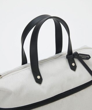 TOPKAPI 【TREASURE TOPKAPI】ナイロンコンビ 2way チェンジング トートバッグ ショルダーベルト付き ライトグレー