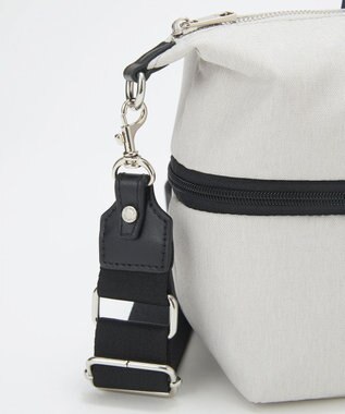 TOPKAPI 【TREASURE TOPKAPI】ナイロンコンビ 2way チェンジング トートバッグ ショルダーベルト付き ライトグレー