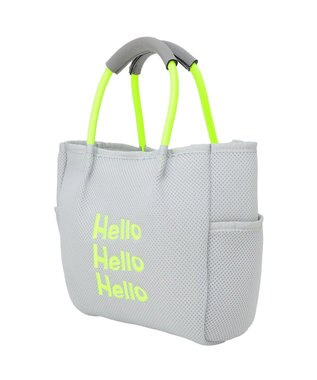 Green Parks ロープハンドルメッシュトートバッグミニ Gray