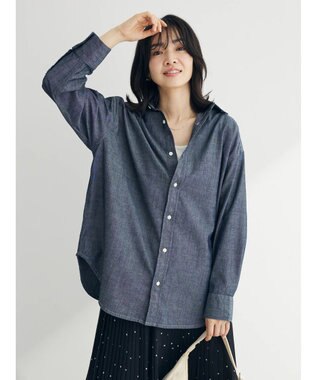 Green Parks ライトオンスデニムＢｉｇシャツ Indigo