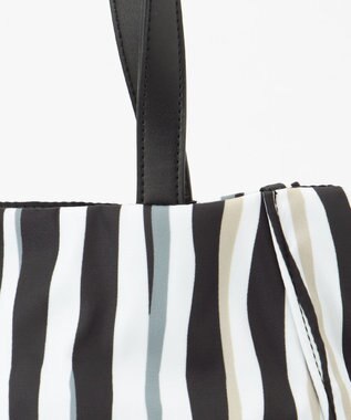 Y'SACCS 【ムック本掲載】ドローイングストライプ　ミニトートバッグ ブラック