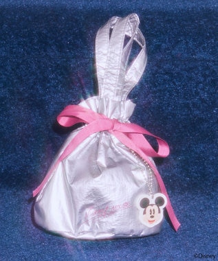 earth music&ecology 【予約】Disney/ミッキーチャーム付きリボン巾着