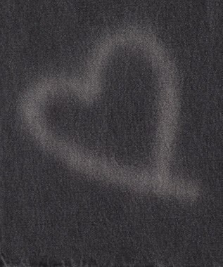 WEGO スプレーペイントストレートデニムパンツ ブラックその他