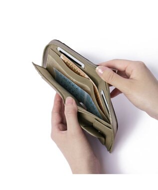 PELLE BORSA L字ファスナーミニ財布 Comfy コンフィー 6705 トープ