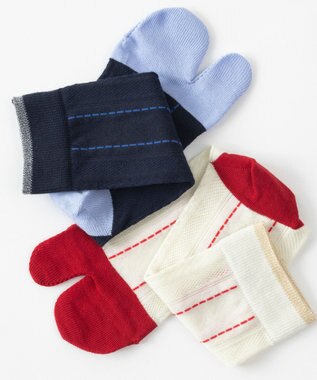 TRICOTE レース柄タビソックス 39NAVY