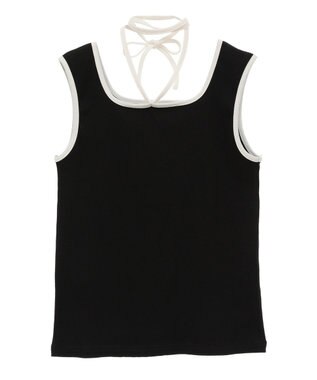 Green Parks チョーカー付きタンクトップ Black