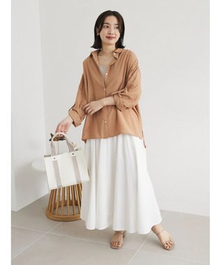 Green Parks ワッシャーシアーシャツ Beige