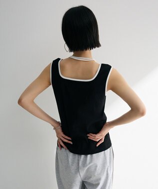 Green Parks チョーカー付きタンクトップ Black