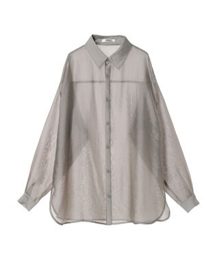 Green Parks ショルダースリット２ＷＡＹシャツ Gray