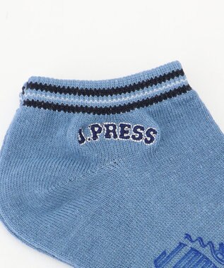 J.PRESS KIDS 【19-26cm】刺繍ソックス サックスブルー系