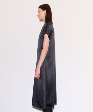 JOSEPH 【洗える】シルクサテン　ドレス Black