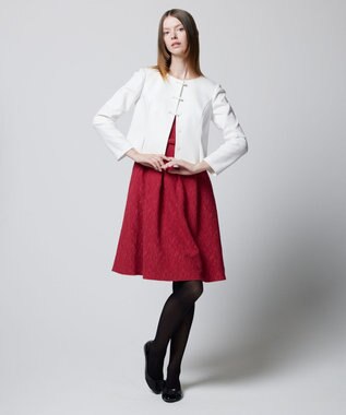 TOCCA 【消臭】PRESENT BOW ジャケット アイボリー系