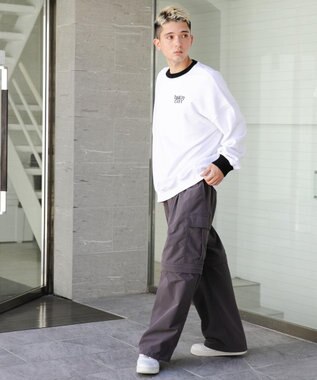 WEGO ヘビーウエイトファンシーロゴプルオーバー 柄1