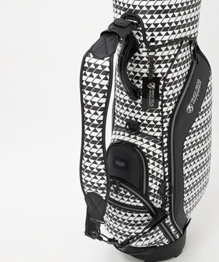 23区GOLF 【UNISEX】フラッグ総柄キャディバッグ　他と被らないデザイン ブラック系5