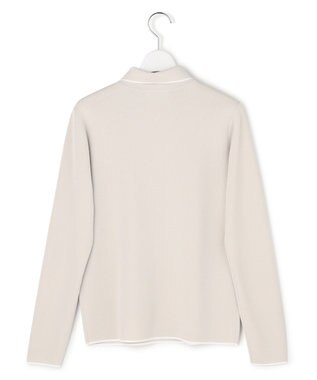 ICB シンセティックフルニードル ハーフジップニット トープ