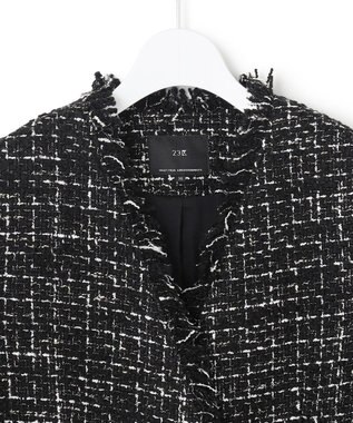 23区 L 【GLOW10月号掲載】GIOLICA オータム ツイード ジレ モノトーンミックス