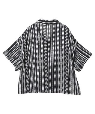 CRAFT STANDARD BOUTIQUE レーヨン総柄シャツ Stripe