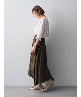 YECCA VECCA アシメデザインスカート Khaki