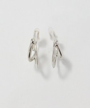 Phoebe 〈痛くないシリーズ/アレルギー対応〉ベーシックダブルフープライトフィットイヤリング　シルバー シルバー