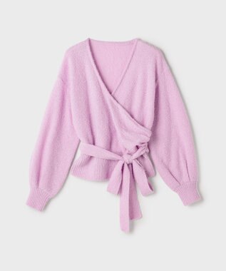 GRACE CONTINENTAL カシュクールニットトップ ピンク