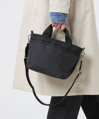 LeSportsac SMALL BUCKET TOTE/リサイクルドブラックJP リサイクルドブラックJP