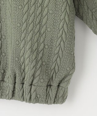 組曲 KIDS 【110-140cm】ホイップキルト ブルゾン カーキ系