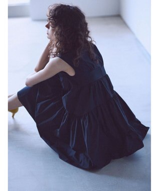 Green Parks コルセット風ミニワンピース Black