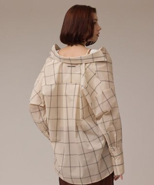 GRACE CONTINENTAL オーガン2WAYシャツ ベージュ