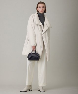 ICB 【洗える】 ウォッシャブルウールジャージー ワイドパンツ オフホワイト系