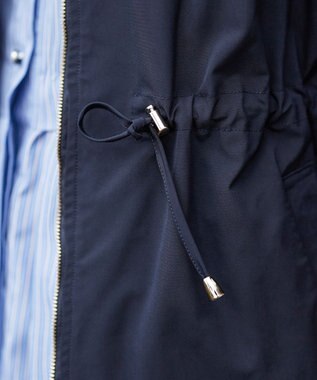 Tiaclasse 【新色追加・洗える】メモリーノーカラードロストブルゾン ネイビー