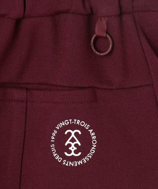 23区GOLF 【WOMEN】カノコダンボールスカート シワになりにくい ワイン系